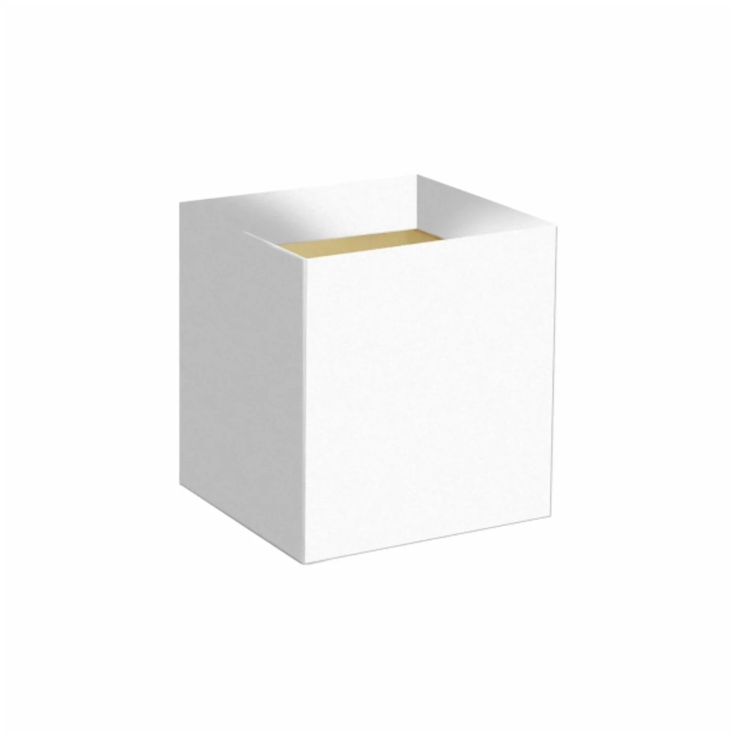 Cachepo Quadrado Arrazo 11cm Branco